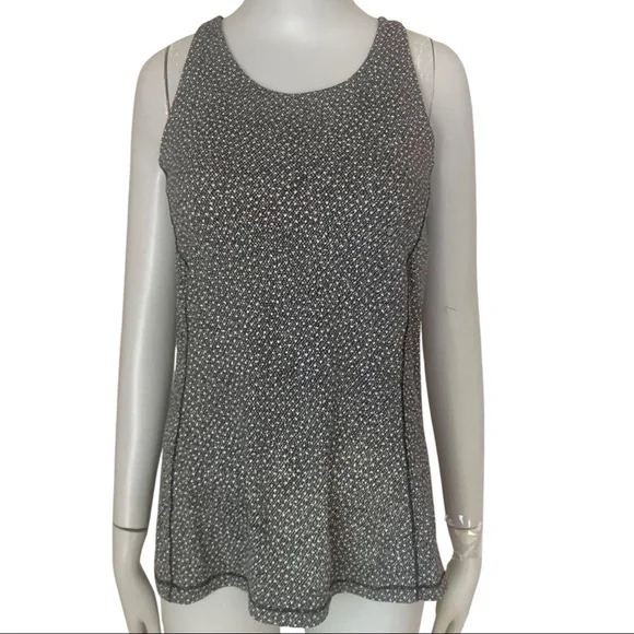 LULULEMON Hit It Tank Top Frozen Fizz White Black Racerback Workout Gym Active - Picture 12 of 15